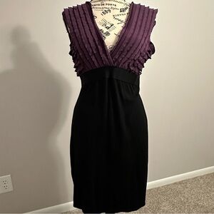Beautiful Black and Purple Max Studio Cocktail Dress Size M